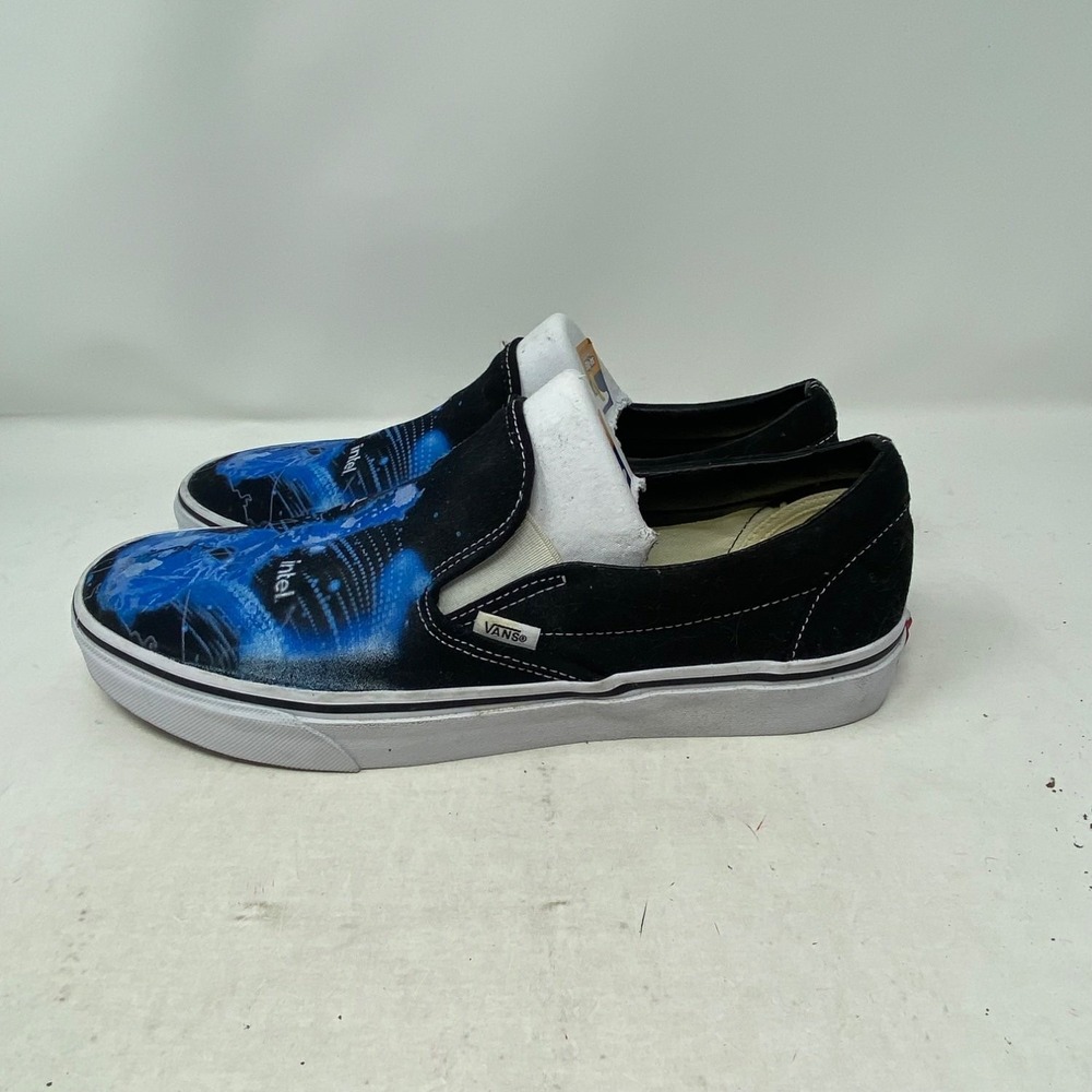 Vans Classic Slip-On Dell Technologies Intel Black Mens Sneakers 11.5 721565